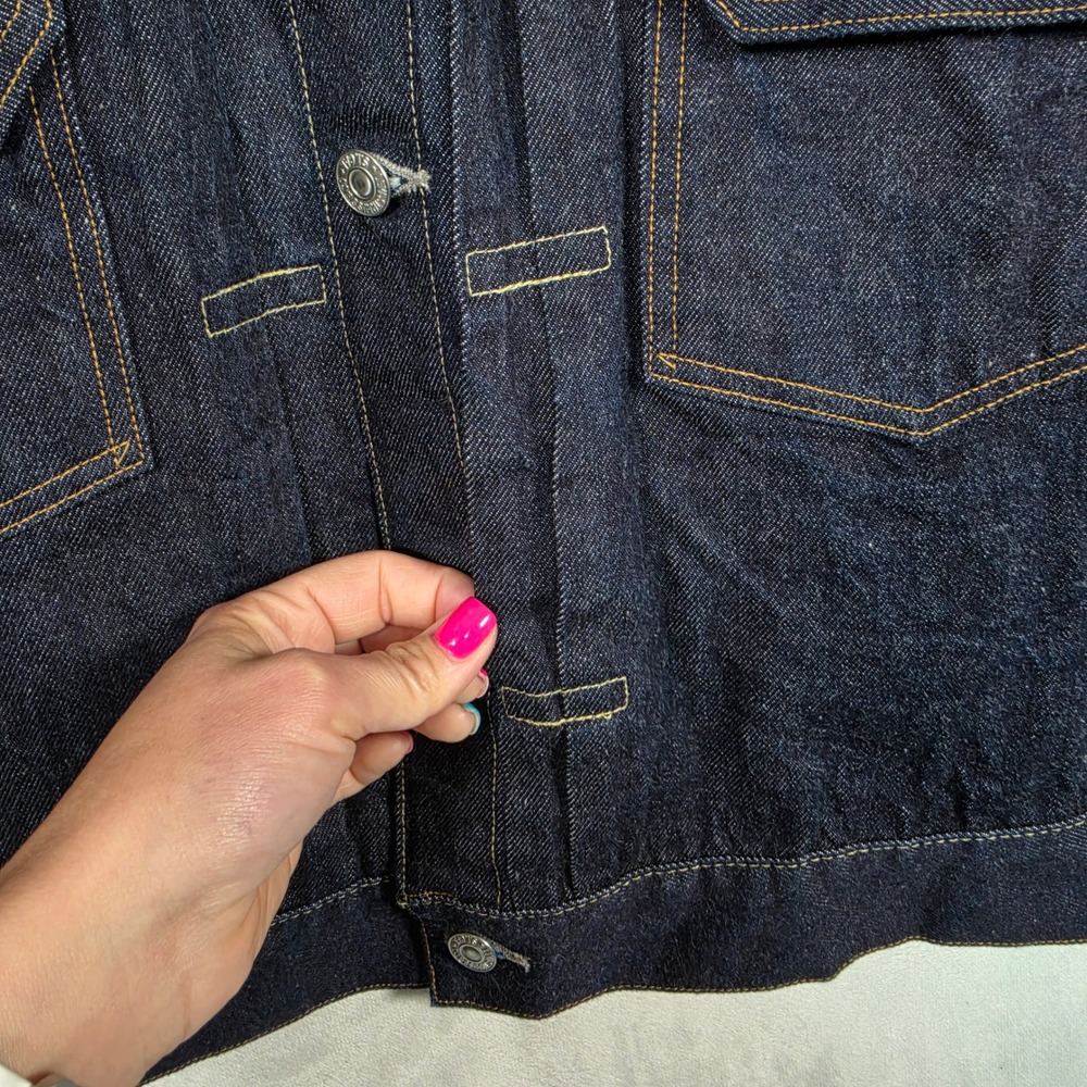 Levi's 507XXE Type II Jacket Mens 46 XXL Dark Indigo Selvedge Japan Big E T-Back - Picture 12 of 16